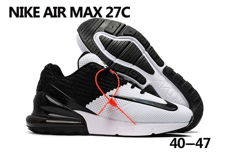 Nike Air Max 27C White Black Shoes